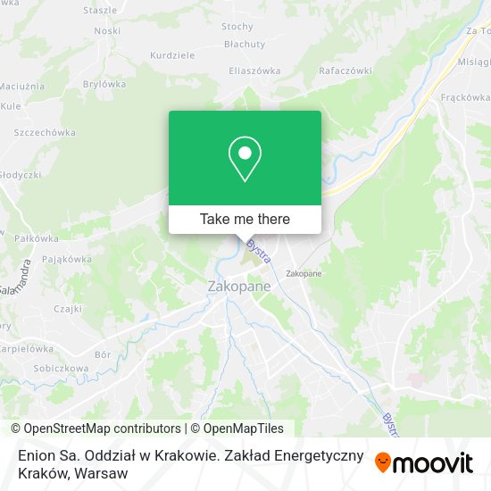 Enion Sa. Oddział w Krakowie. Zakład Energetyczny Kraków map