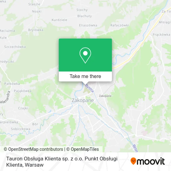 Карта Tauron Obsługa Klienta sp. z o.o. Punkt Obsługi Klienta