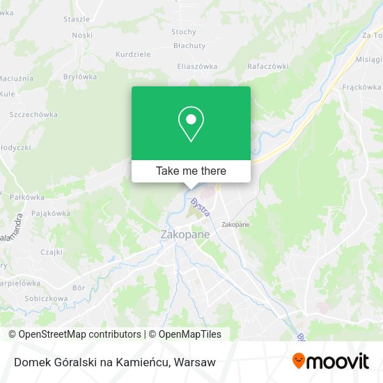 Domek Góralski na Kamieńcu map