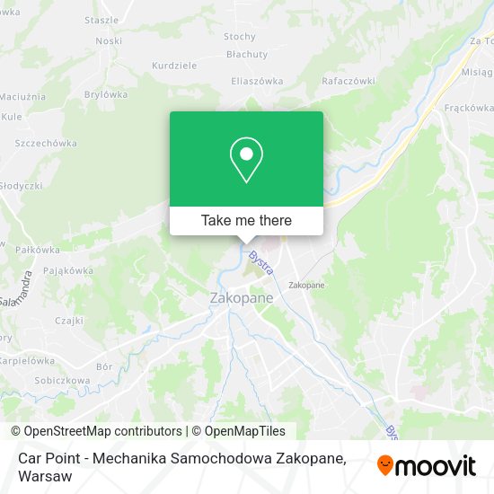 Car Point - Mechanika Samochodowa Zakopane map