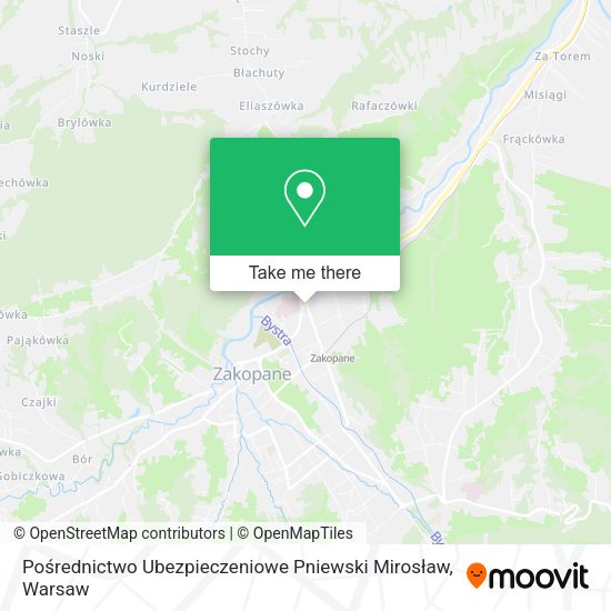 Pośrednictwo Ubezpieczeniowe Pniewski Mirosław map