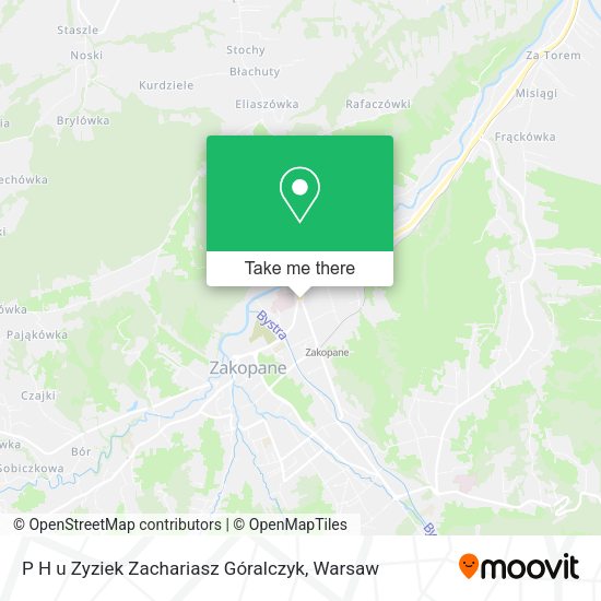 P H u Zyziek Zachariasz Góralczyk map