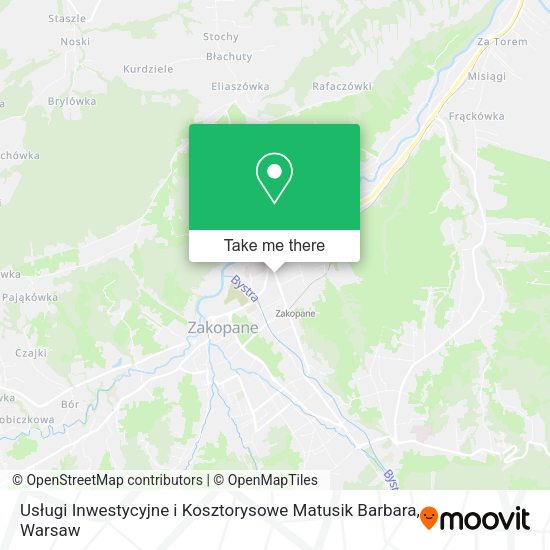 Usługi Inwestycyjne i Kosztorysowe Matusik Barbara map