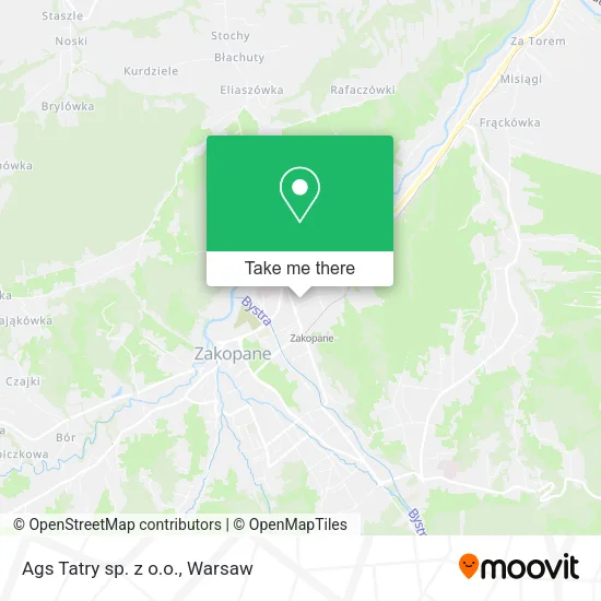 Карта Ags Tatry sp. z o.o.