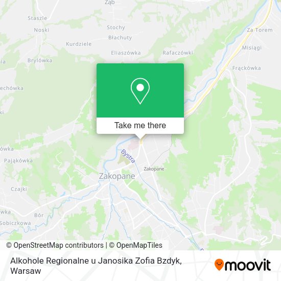 Alkohole Regionalne u Janosika Zofia Bzdyk map