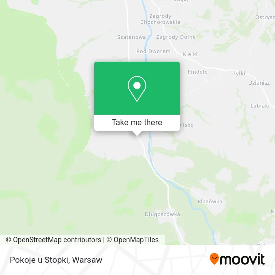 Карта Pokoje u Stopki