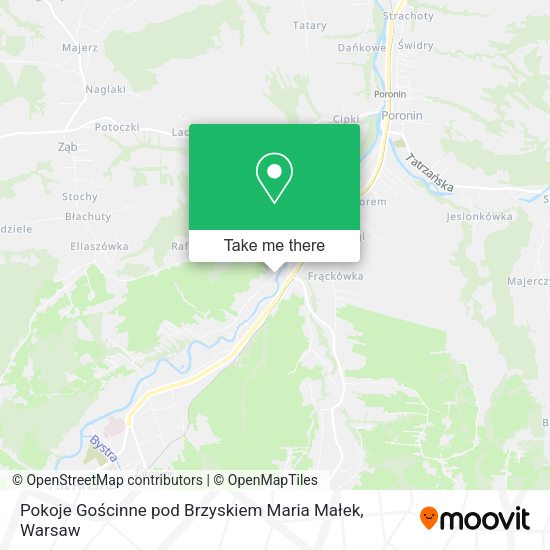 Pokoje Gościnne pod Brzyskiem Maria Małek map