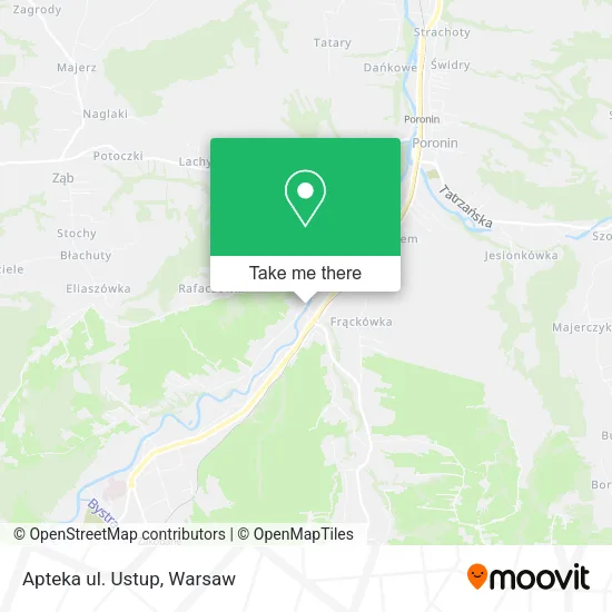 Карта Apteka ul. Ustup