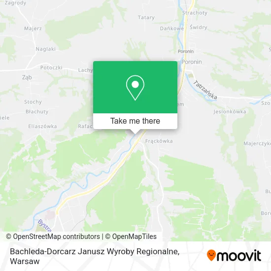 Карта Bachleda-Dorcarz Janusz Wyroby Regionalne