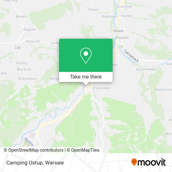 Camping Ustup map