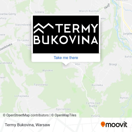 Termy Bukovina map