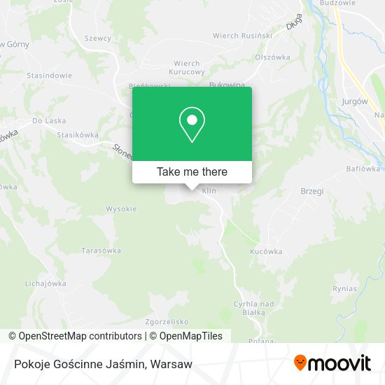 Pokoje Gościnne Jaśmin map