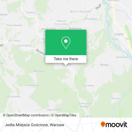 Jedla Miejsce Gościnne map