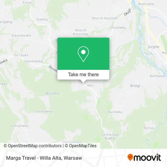 Карта Marga Travel - Willa Alta