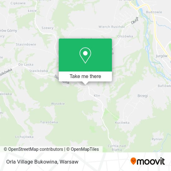 Orla Village Bukowina map