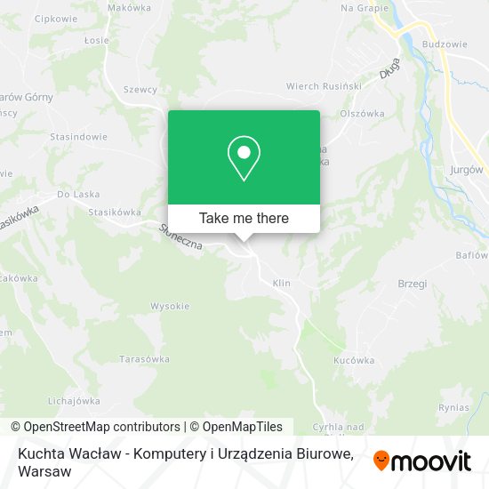 Kuchta Wacław - Komputery i Urządzenia Biurowe map