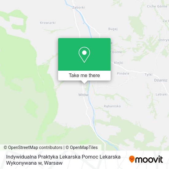 Indywidualna Praktyka Lekarska Pomoc Lekarska Wykonywana w map