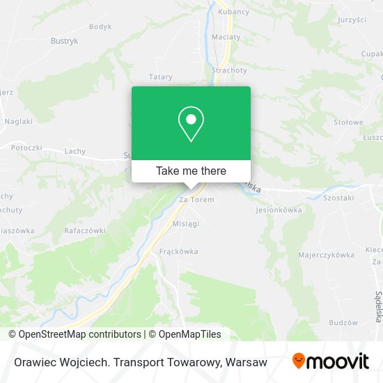 Orawiec Wojciech. Transport Towarowy map