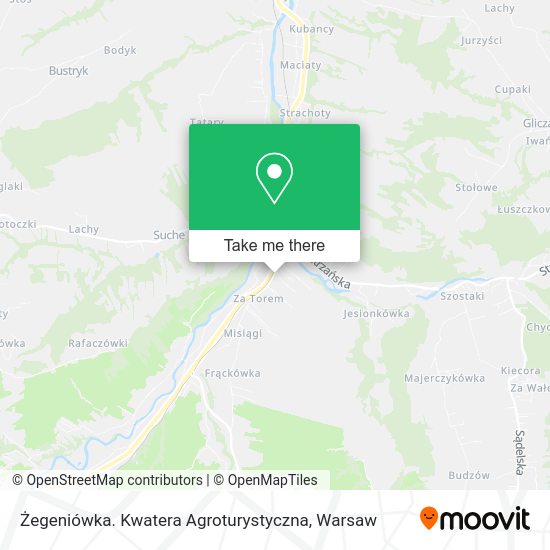 Żegeniówka. Kwatera Agroturystyczna map