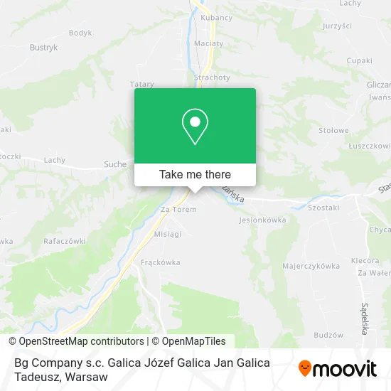Bg Company s.c. Galica Józef Galica Jan Galica Tadeusz map