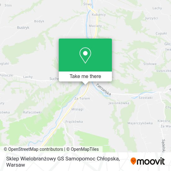 Sklep Wielobranżowy GS Samopomoc Chłopska map