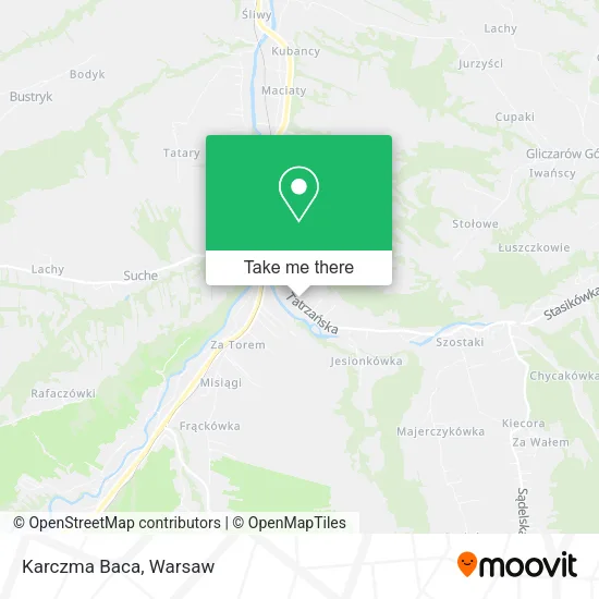 Karczma Baca map