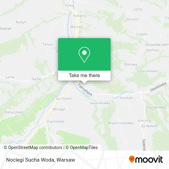 Noclegi Sucha Woda map