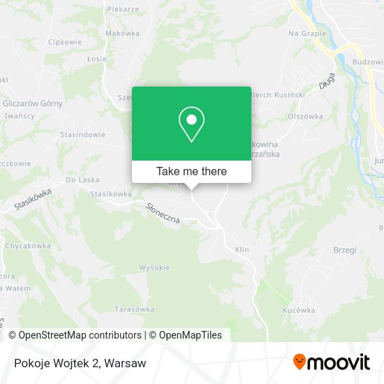 Pokoje Wojtek 2 map