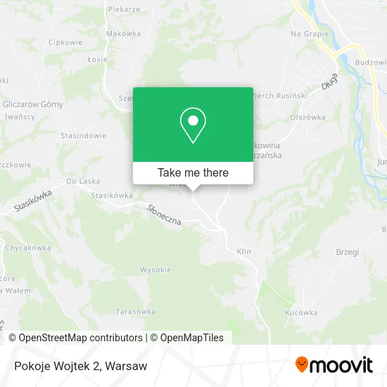 Pokoje Wojtek 2 map