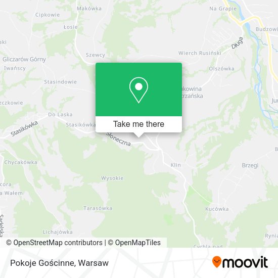 Pokoje Gościnne map