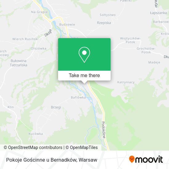 Pokoje Gościnne u Bernadków map