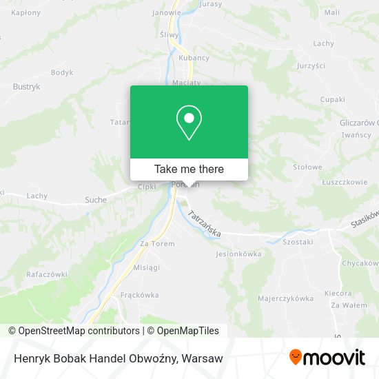 Henryk Bobak Handel Obwoźny map