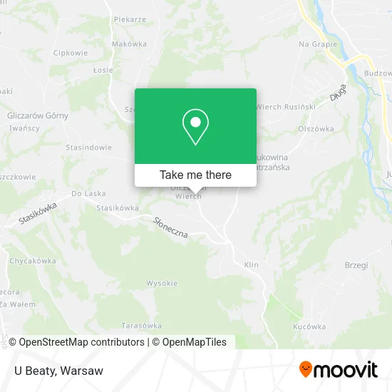 U Beaty map