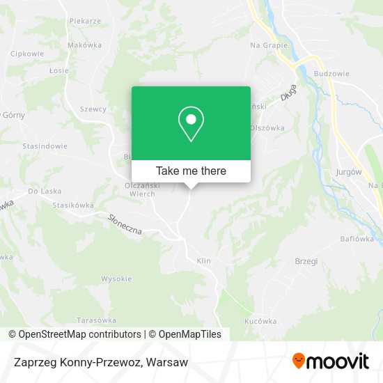 Zaprzeg Konny-Przewoz map