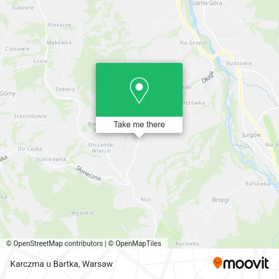 Карта Karczma u Bartka