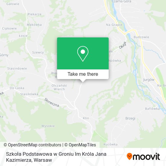 Szkoła Podstawowa w Groniu Im Króla Jana Kazimierza map