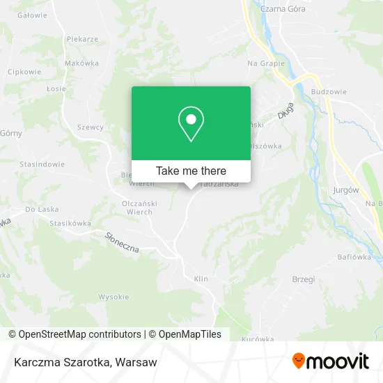 Карта Karczma Szarotka