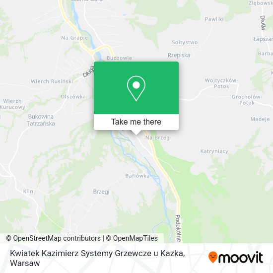 Kwiatek Kazimierz Systemy Grzewcze u Kazka map