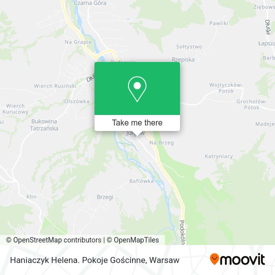 Haniaczyk Helena. Pokoje Gościnne map