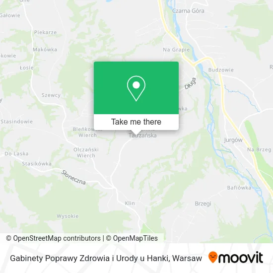 Карта Gabinety Poprawy Zdrowia i Urody u Hanki