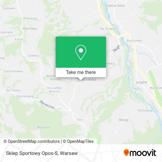 Sklep Sportowy Opos-S map