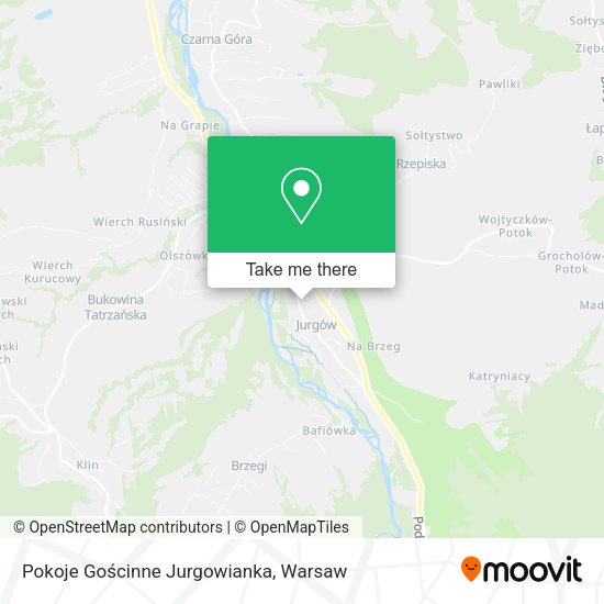 Pokoje Gościnne Jurgowianka map