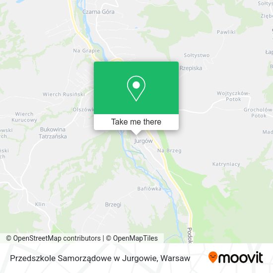 Przedszkole Samorządowe w Jurgowie map