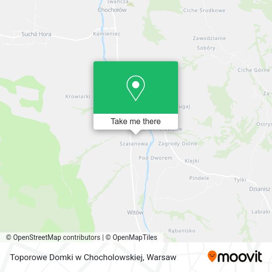 Toporowe Domki w Chocholowskiej map