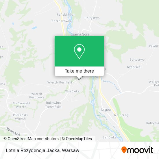 Letnia Rezydencja Jacka map