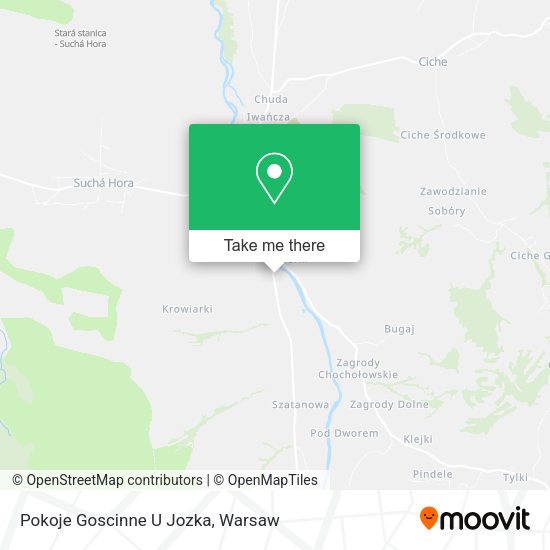 Pokoje Goscinne U Jozka map