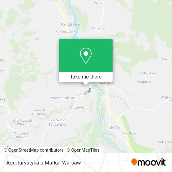 Карта Agroturystyka u Marka