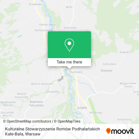 Kulturalne Stowarzyszenie Romów Podhalańskich Kałe-Bała map