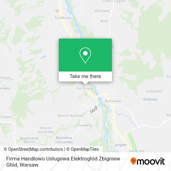 Firma Handlowo Usługowa Elektrogłód Zbigniew Głód map