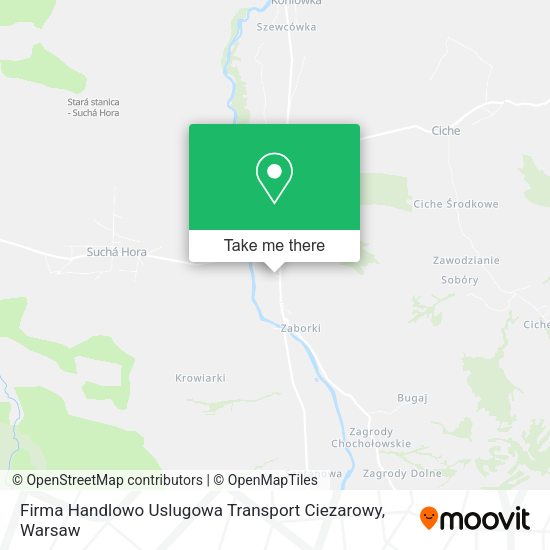 Карта Firma Handlowo Uslugowa Transport Ciezarowy